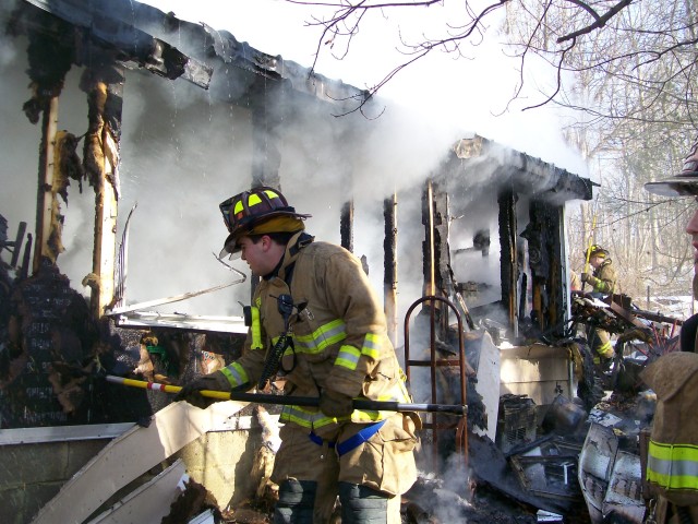 Evna Road Shed Fire, 03-04-2009